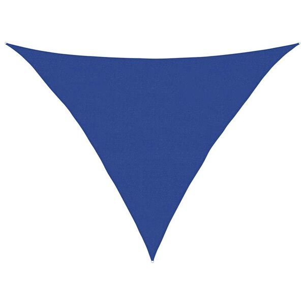 vidaXL Toldo de vela triangular HDPE azul 160 g/m&sup2; 5x5x6 m