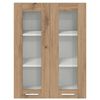 vidaXL Mueble colgante con puerta Riga Roble artesanal 60 x 31 x 80 cm
