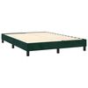 vidaXL Cama box spring con colch&oacute;n terciopelo verde oscuro 140x190 cm