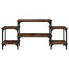 vidaXL Mueble para TV madera contrachapada roble ahumado 117x35x52 cm
