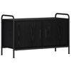 vidaXL Mueble de TV 79,5 x 33 x 50 cm Roble Negro Madera de ingenier&iacute;a