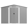 vidaXL Cobertizo de jard&iacute;n acero galvanizado gris 257x779x181 cm