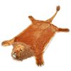 vidaXL Alfombra afelpada de le&oacute;n 205 cm marr&oacute;n