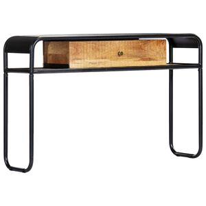 vidaXL Mesa consola de madera maciza de mango 118x30x75 cm