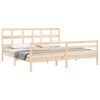 vidaXL Estructura de cama con cabecero madera maciza 200x200 cm
