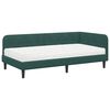 vidaXL Estructura de cama en esquina Verde oscuro 90 x 200 cm
