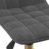 vidaXL Sillas de comedor giratorias 2 unidades terciopelo gris oscuro