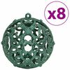 vidaXL Bolas de Navidad 100 unidades verde 3 / 4 / 6 cm