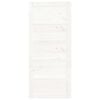 vidaXL Puerta de granero madera maciza pino blanca 90x1,8x204,5 cm