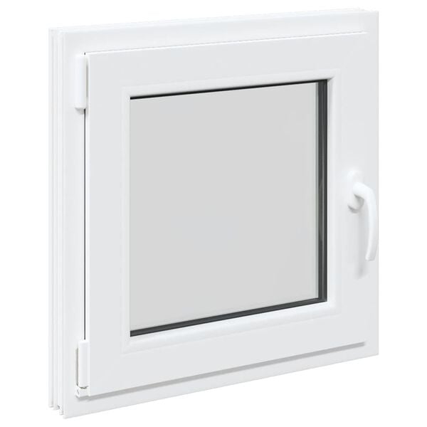 vidaXL Ventana de s&oacute;tano "RISOR" 50x50 cm oscilobatiente DIN izquierda blanca