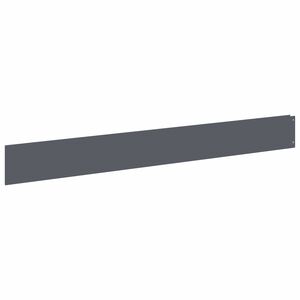 vidaXL Borde de C&eacute;sped 10 uds. 100 x 12 cm Acero Gris antracita
