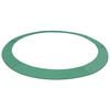 vidaXL Alfombrilla de seguridad cama el&aacute;stica PE redonda verde 3,66m