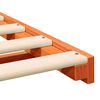 vidaXL Estructura de cama Marrón cera 90 x 220 cm