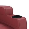 vidaXL Sill&oacute;n elevable cuero sint&eacute;tico rojo tinto