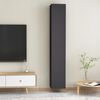 vidaXL Muebles para TV 2 uds madera contrachapada gris 30,5x30x90 cm