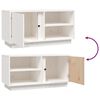 vidaXL Mueble de TV madera maciza de pino blanco 80x35x40,5 cm