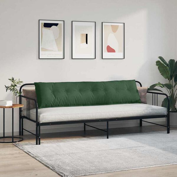vidaXL Coj&iacute;n de Espalda Verde Selva 200 x 50 cm Tela de pana