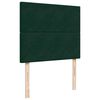 vidaXL Cama box spring con colch&oacute;n terciopelo verde oscuro 120x200 cm