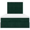 vidaXL Estructura de cama otomana colchones terciopelo verde oscuro