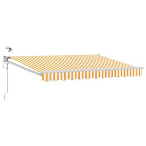 vidaXL Toldo Retr&aacute;ctil El&eacute;ctrico Amarillo y 3 x 2 m