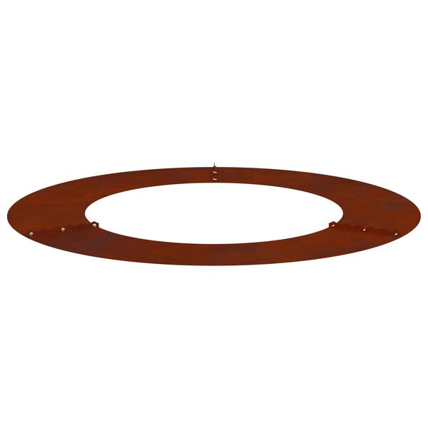 vidaXL adecuado para Anillos de &Aacute;rbol Plano 5 pcs Marr&oacute;n &Oslash;50 / 80 cm
