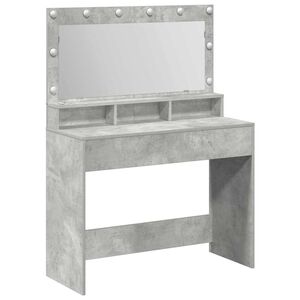 vidaXL Mesa Tocador Gris Concreto 100 x 41 x 135 cm