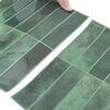 vidaXL Azulejo Rectangular 10 pcs Verde oscuro 29 x 23 x 0,08 cm
