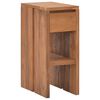 vidaXL Mesita de noche madera maciza de teca 20x35x50 cm