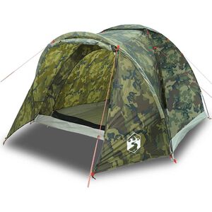 vidaXL Tienda de pesca para 2 personas impermeable camuflaje