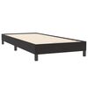 vidaXL Cama box spring con colch&oacute;n cuero sint&eacute;tico negro 80x220 cm