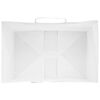 vidaXL Bolsas de papel con asas 50 uds blanca 32x22x24 cm