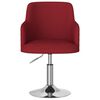 vidaXL Taburete de cocina de tela rojo vino tinto