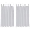 vidaXL Cortina de Voil&eacute; 2 uds. Gris Claro 175 x 140 cm Poli&eacute;ster