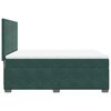 vidaXL Cama box spring con colch&oacute;n terciopelo verde oscuro 140x200 cm
