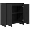vidaXL Aparador Roble Negro 70x41x75 cm Madera de Ingeniería