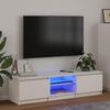 vidaXL Mueble para TV con luces LED blanco 140x40x36 cm