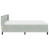 vidaXL Cama tipo Box Spring Gris Claro 200 x 140 cm Terciopelo