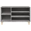 vidaXL Mueble zapatero madera contrachapada gris Sonoma 102x36x60 cm