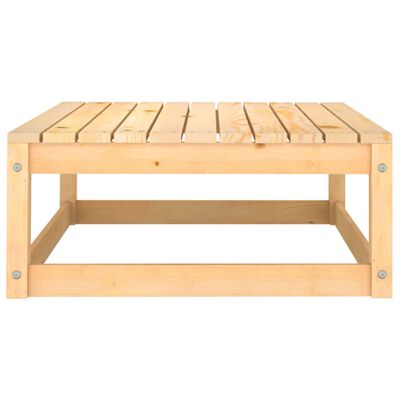 vidaXL Juego de muebles de jardín 14 piezas madera pino maciza