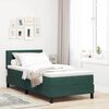 vidaXL Cama Box Spring LED Verde oscuro 100 x 200 cm Terciopelo