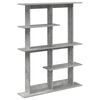 vidaXL Estante de pared Montada en la pared Gris 102 x 20 x 130 cm