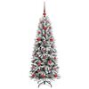 vidaXL &Aacute;rbol de Navidad artificial 120 cm PVC y Pl&aacute;stico y Acero y PE