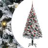 vidaXL &Aacute;rbol de Navidad artificial 150 cm PVC y Acero y Pl&aacute;stico