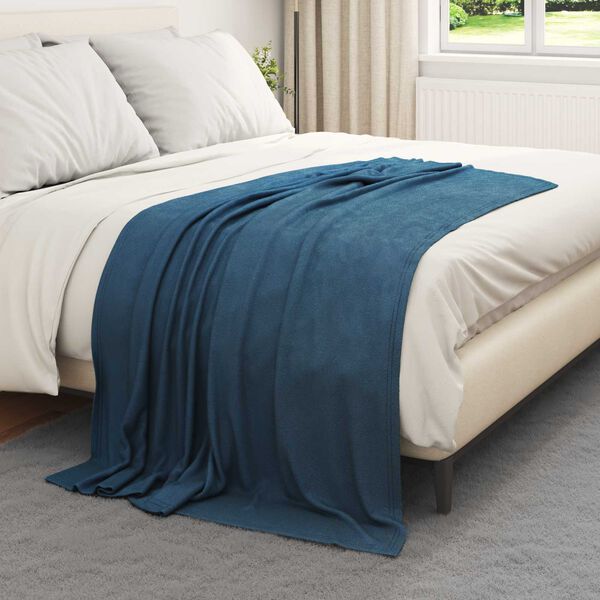 vidaXL Mantitas de Sof&aacute; 6 pcs Azul marino 170 x 130 cm Lana