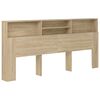 vidaXL Mueble cabecero color roble Sonoma 220x19x101,5 cm