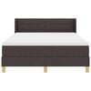 vidaXL Cama tipo Box Spring Marr&oacute;n Oscuro 190 x 140 cm Poli&eacute;ster