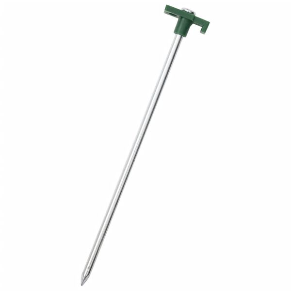 vidaXL Clavijas para tienda 24 uds acero galvanizado y PP 25 cm 7 mm