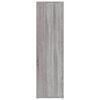 vidaXL Aparador de madera contrachapada gris Sonoma 80x30x106 cm