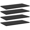 vidaXL Estantes para estanter&iacute;a 8 uds contrachapada negro 60x30x1,5 cm