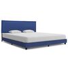 vidaXL Estructura de cama sin colch&oacute;n de tela azul 150x200 cm